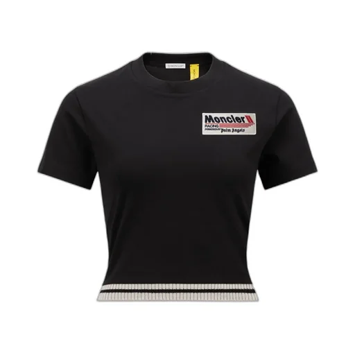 Moncler Logo Patch Cropped T-Shirt