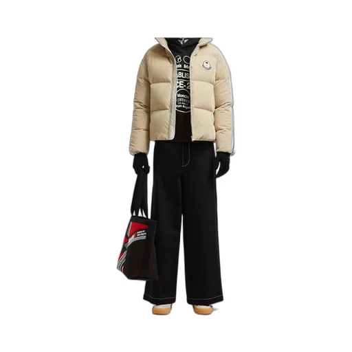 Moncler X Palm Angels Logo Patch Wide-Leg Trousers
