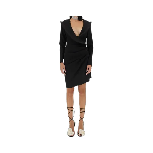 Magda Butrym Sculptural Long-Sleeved Dress