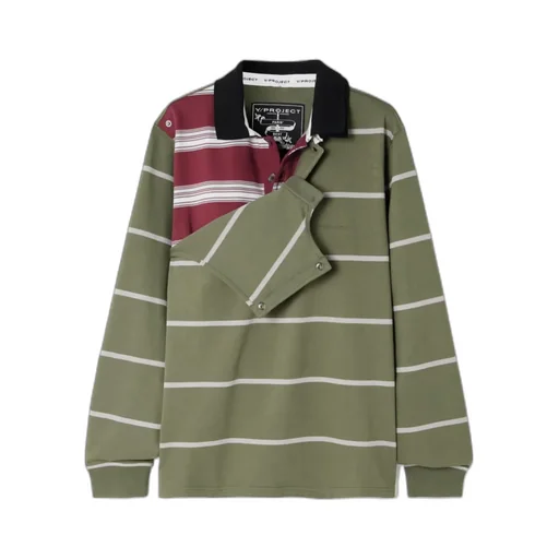 Layered Striped Hoodie