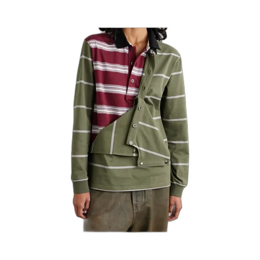 Layered Striped Hoodie