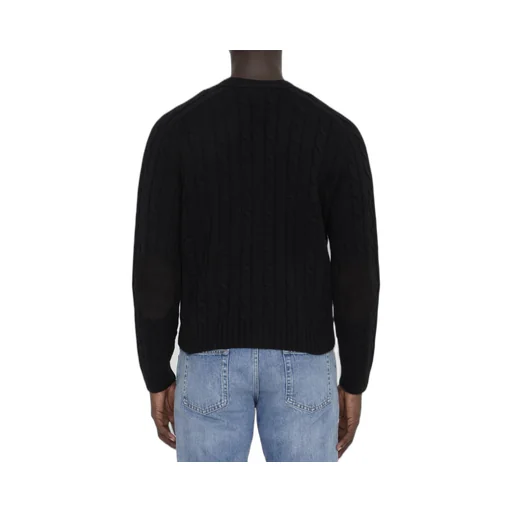 Triomphe Cardigan In Cable-Knit Cashmere