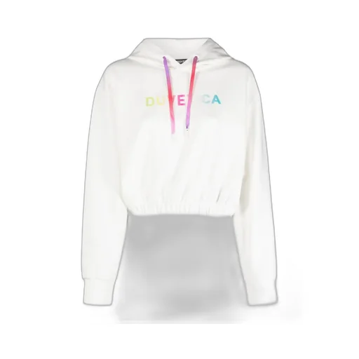 Logo-Print Cropped Hoodie