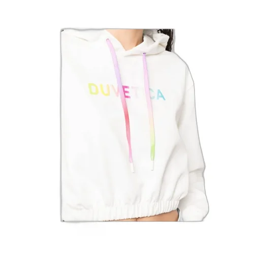 Logo-Print Cropped Hoodie