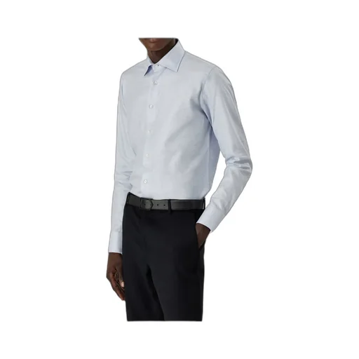 Canali Micro Check Poplin Shirt
