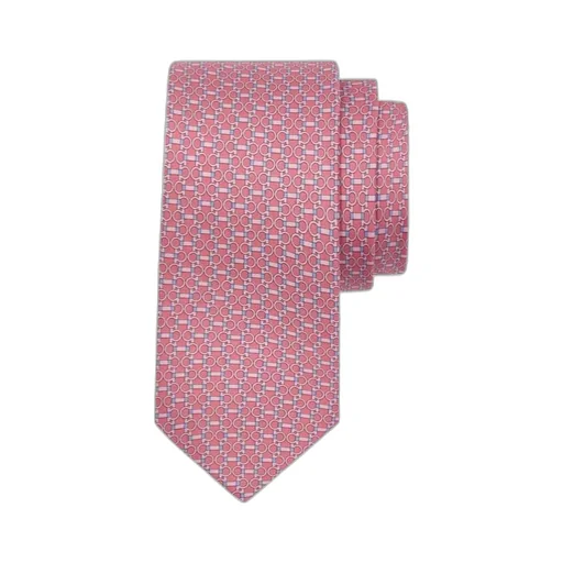 Salvatore Ferragamo Gancini Printed Silk Tie