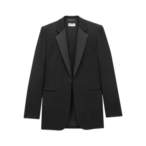 Saint Laurent Classic Long-Sleeve Tuxedo Blazer