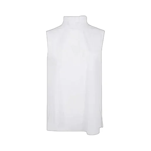 Sacai Ruffled Neck Sleeveless Blouse