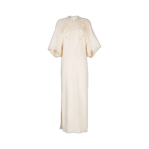 Broderie-Anglaise Cotton Midi Dress