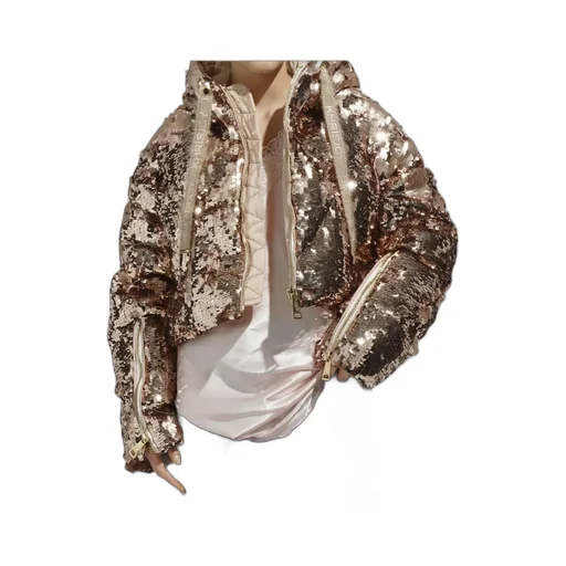 Khrisjoy Khris Crop Sparkly Jacket