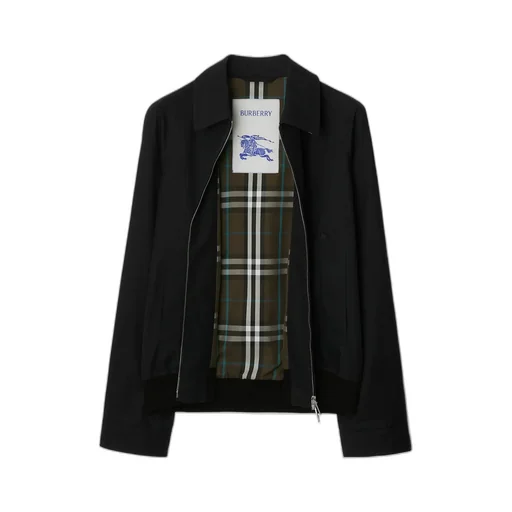 Burberry Harrington Gabardine Zip-Up Jacket