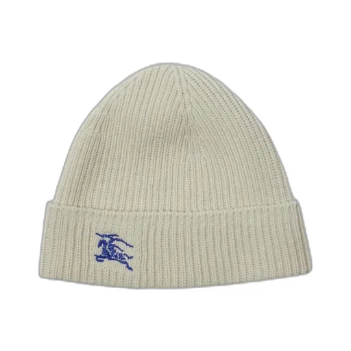 Burberry Logo Embroidered Ribbed-Knit Beanie