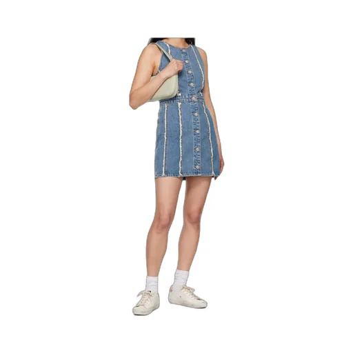 Frayed Denim Minidress