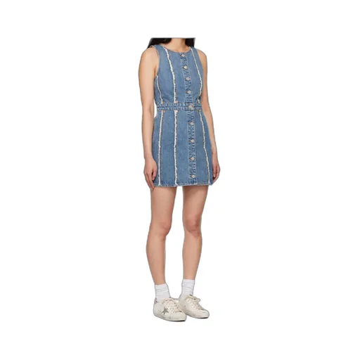 Frayed Denim Minidress