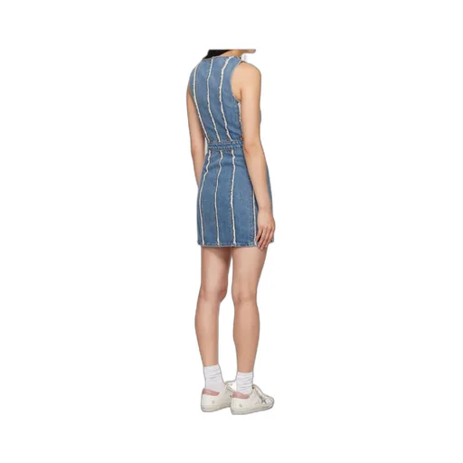 Frayed Denim Minidress