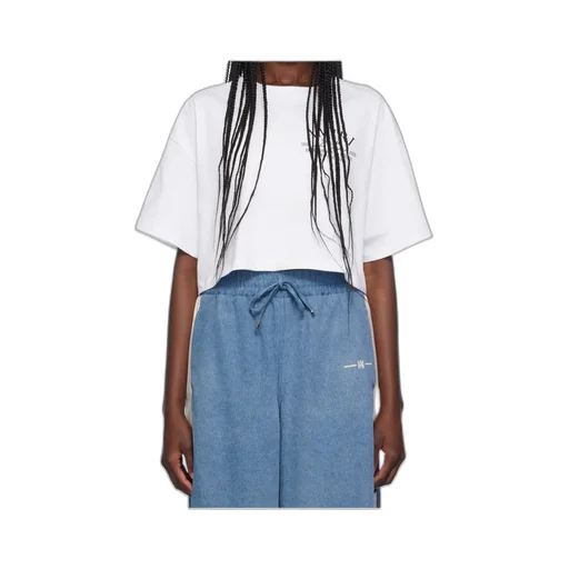 Amiri Arts District Crewneck Cropped T-Shirt