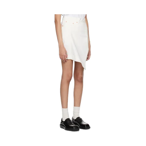 Denim Wool Melton Skirt