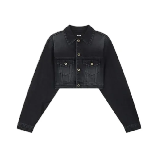 Long-Sleeved Denim Coat