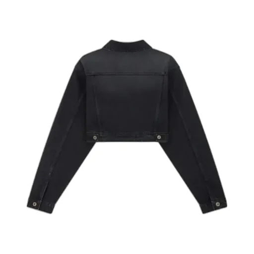 Long-Sleeved Denim Coat