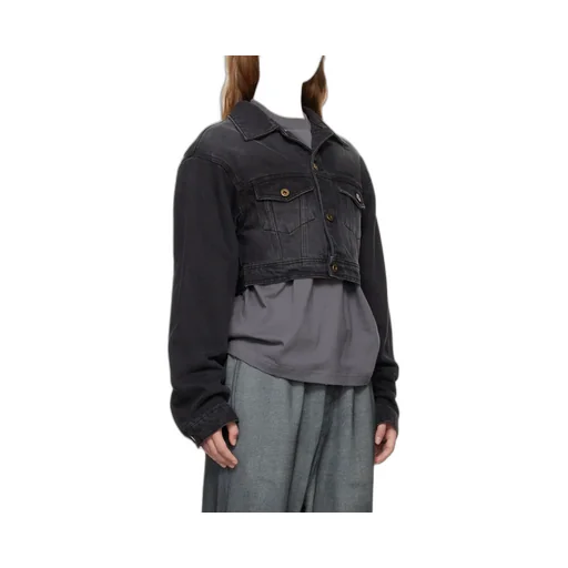 Long-Sleeved Denim Coat