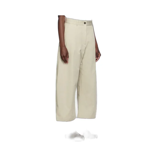 Wide-Leg Zipper Casual Pants