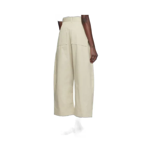 Wide-Leg Zipper Casual Pants