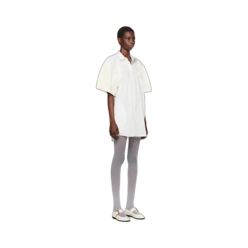 Lapel Short-Sleeved Dress