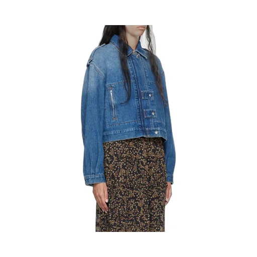 Isabel Marant ÉToile Julie Cropped Denim Jacket