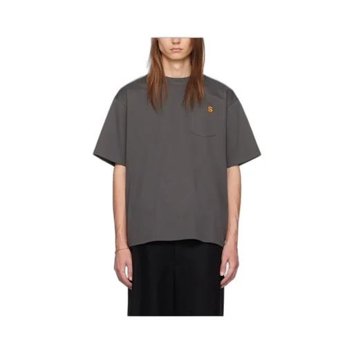 Sacai Logo Embroidered Crewneck T-Shirt