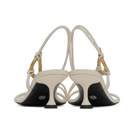 Hoop Slingback Metal Ring High-Heeled Sandals