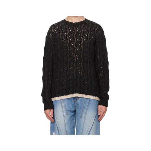 Wavy Knit Sweater