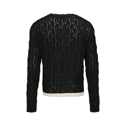 Wavy Knit Sweater