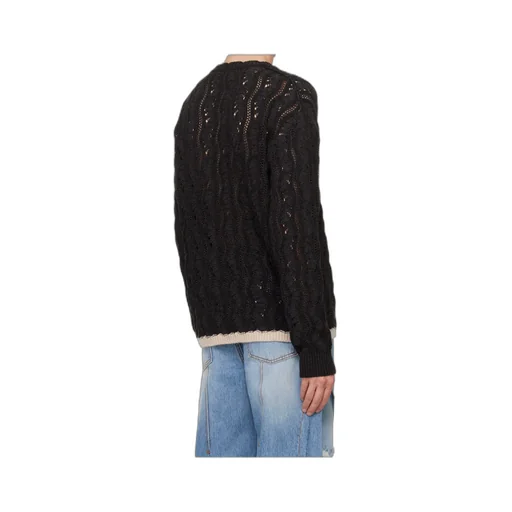 Wavy Knit Sweater