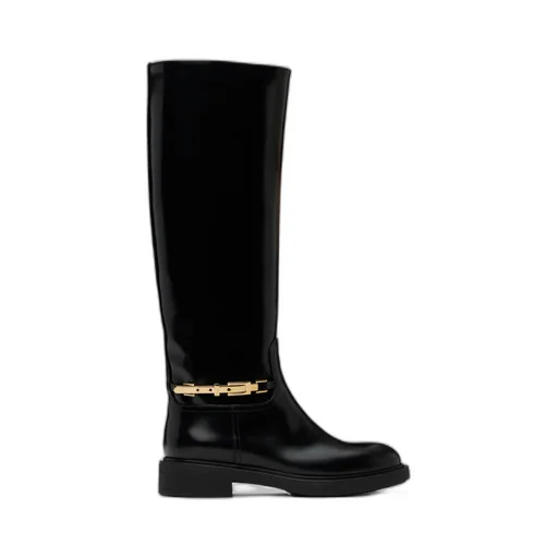 Martine Pin-Button Short Boots