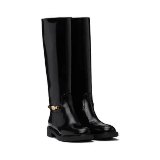 Martine Pin-Button Short Boots