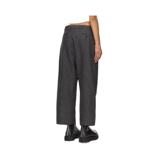 R13 Wide Pleated Pants