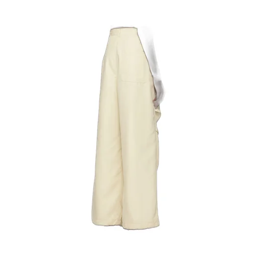 Numbers-Motif Wide-Leg Trousers