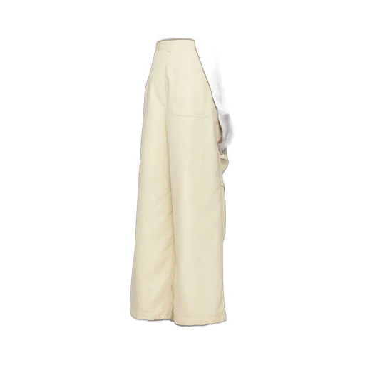 Numbers-Motif Wide-Leg Trousers
