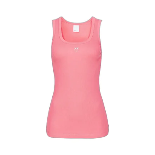 Pinko Logo Detailed Ribbed Tank Top