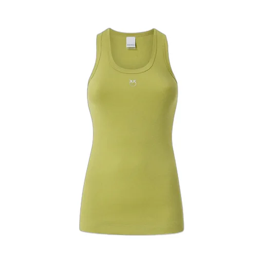 Pinko Logo Detailed Ribbed Tank Top
