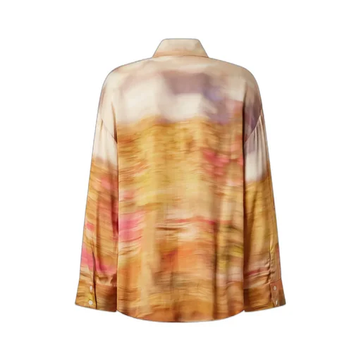 Pinko Graphic Printed Curved Hem Shirt