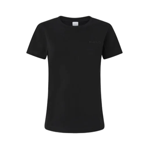 Pinko Logo Embroidered Crewneck T-Shirt