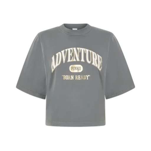 Pinko Logo Printed Crewneck T-Shirt