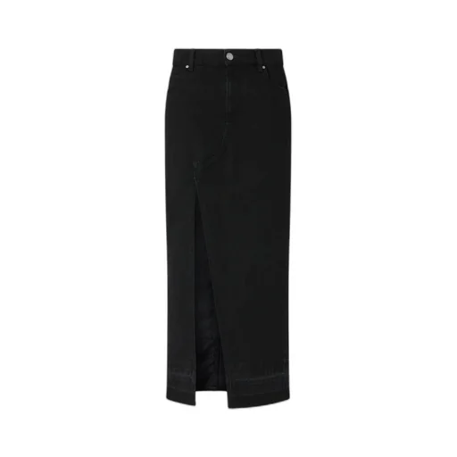 Pinko Long Slit Denim Skirt