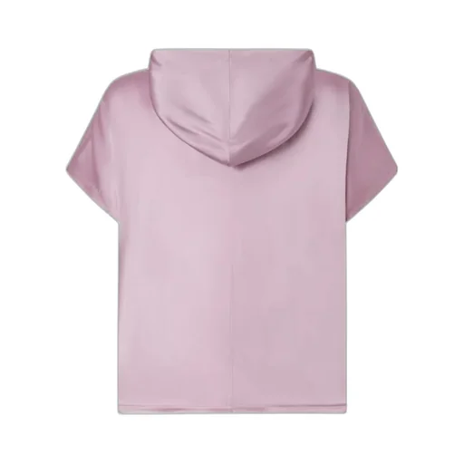 Logo-Print Hooded Blouse
