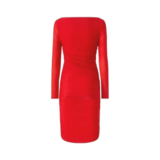 Pinko Long-Sleeve Wrap Detailed Dress