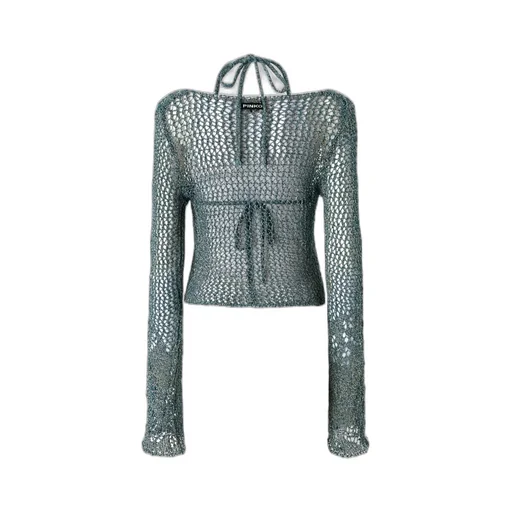Pinko Halterneck Triangle-Cup Knitted Top