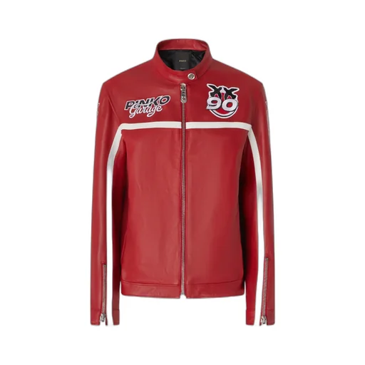 Pinko Logo Patch Zipped Jacket