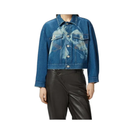 Horse-Print Denim Jacket