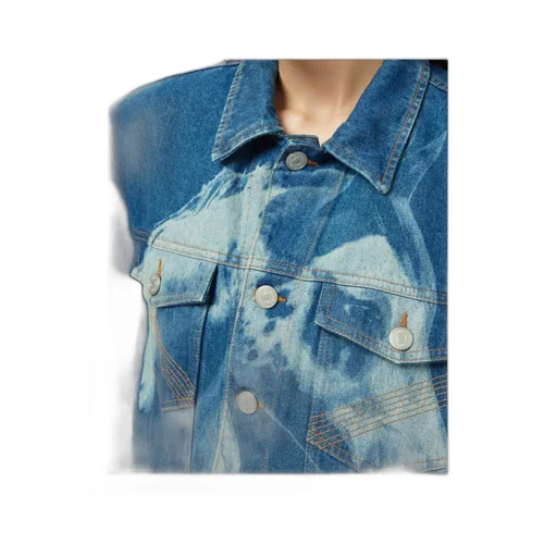 Horse-Print Denim Jacket